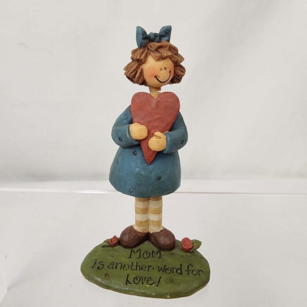 Suzi Skoglund Blossom Bucket "Mom is another word for Love" Brunette Heart *Flaw